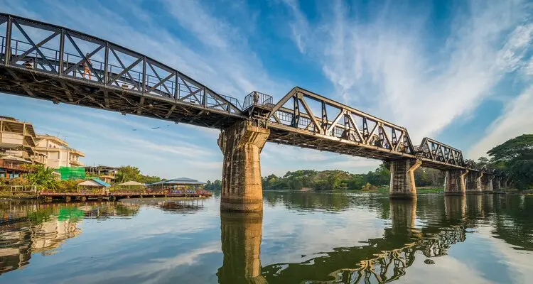 the famous Bridge over the River Kwai
