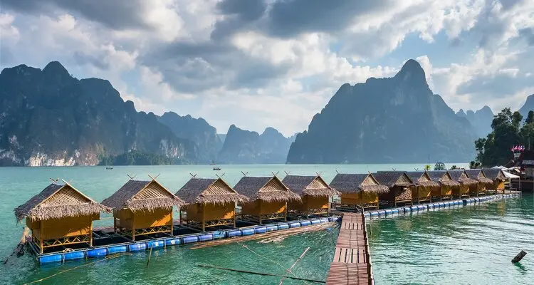 Floating Bungalows over Cheow Lan Lake