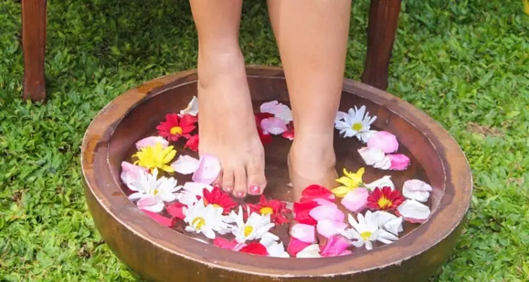 flower footbath