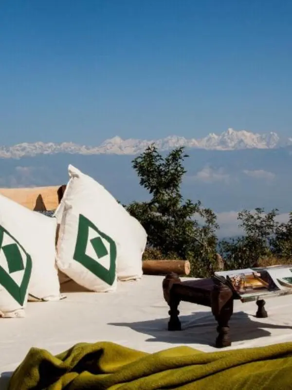 snow-capped mountains