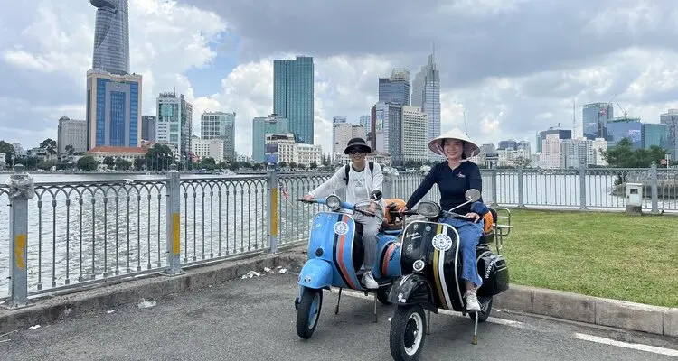 Discover Ho Chi Minh's sites on a vintage Vespa tour