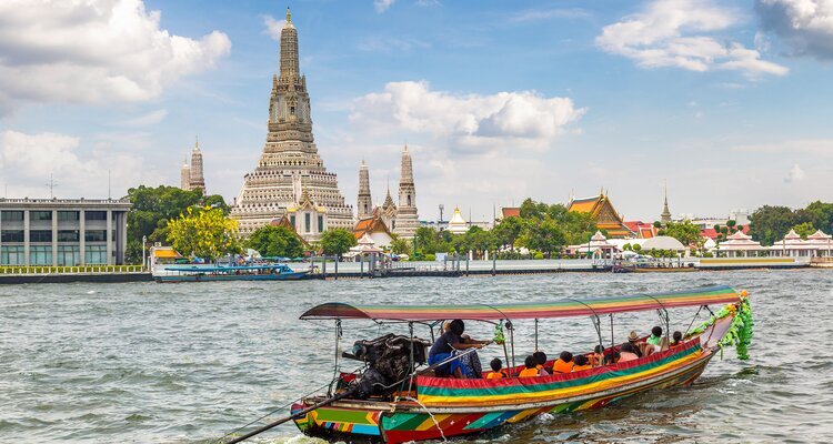 Longtail-Boot-Fahrt zum Wat Arun