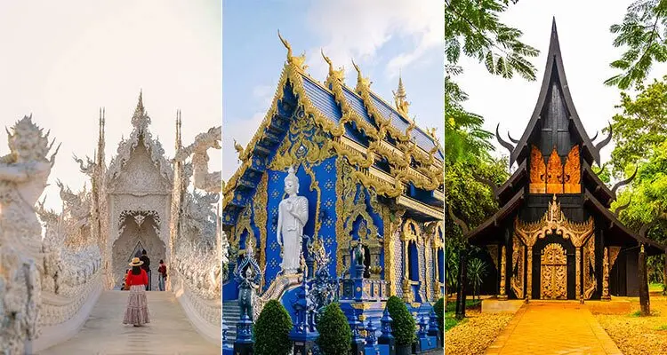 Chiang Rai's three notable temples