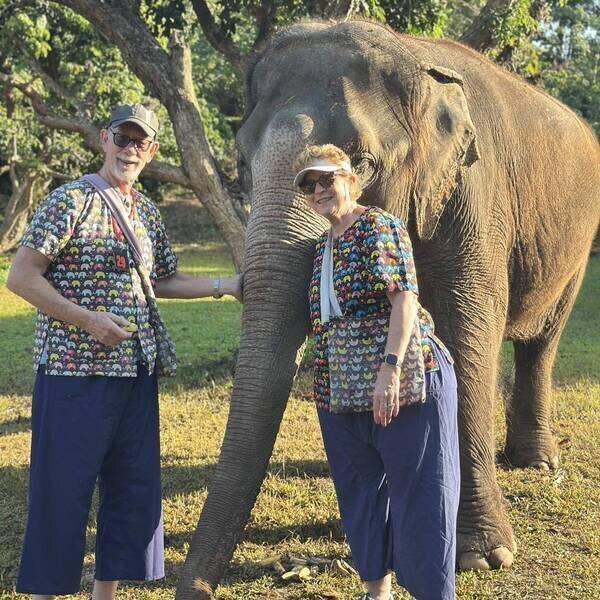 Elephant sanctuary in Chiang Mai