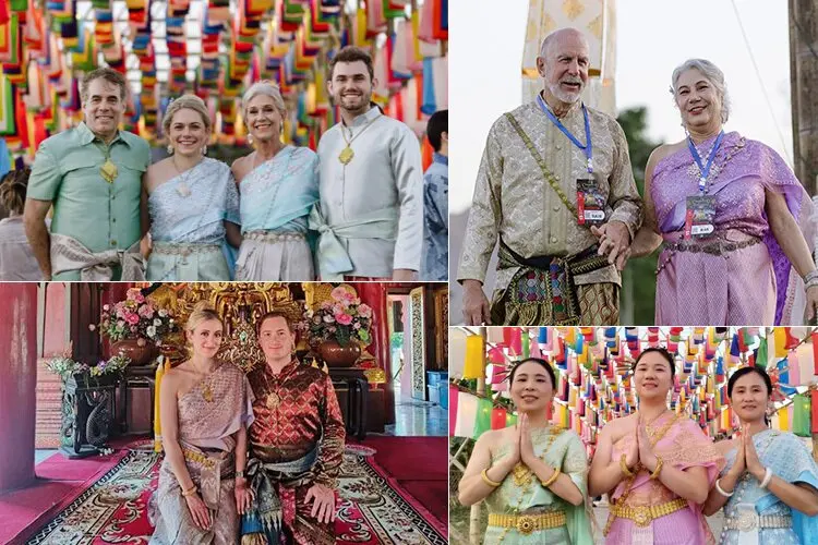 Chiang Mai Yi Peng Festival thai costume