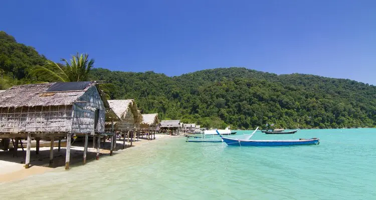 Moken sea gypsy community at Surin Islands